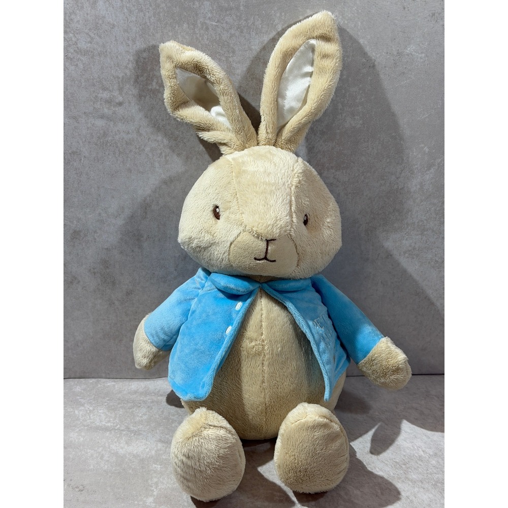 2016 Peter Rabbit Plush Stuffed Animal The World of Beatrix Potter Blue Jacket
